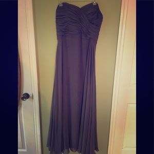 After Six strapless bridesmaid dress